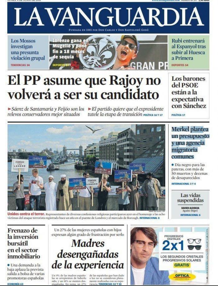 El cabreo del PP con el PNV domina las portadas del lunes 4 de junio
