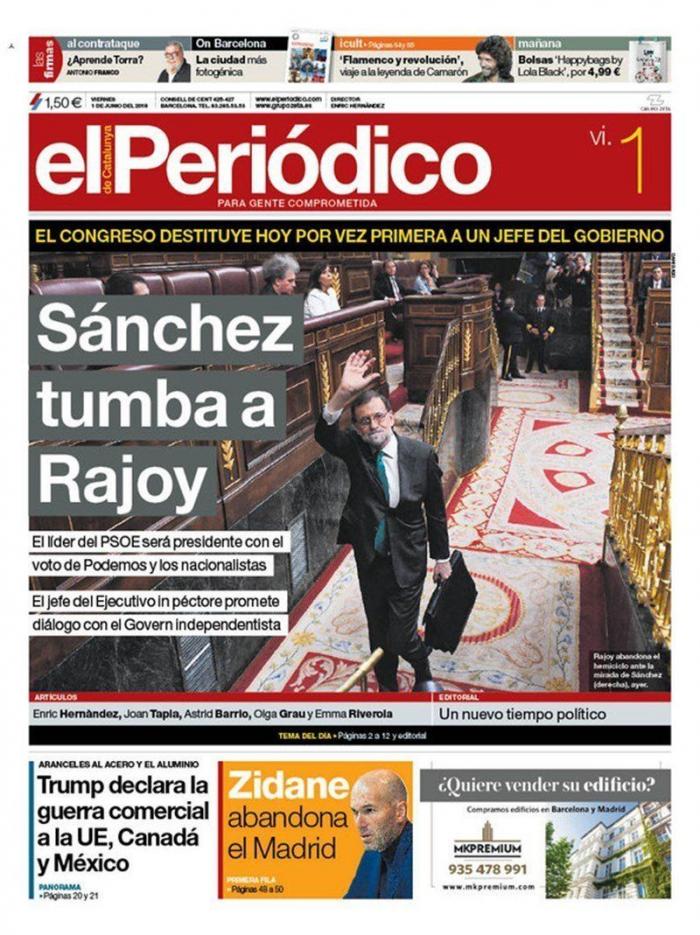 Bromas y memes en Twitter con la imagen de Rajoy saliendo del restaurante