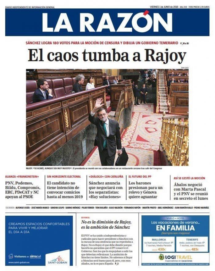 Bromas y memes en Twitter con la imagen de Rajoy saliendo del restaurante