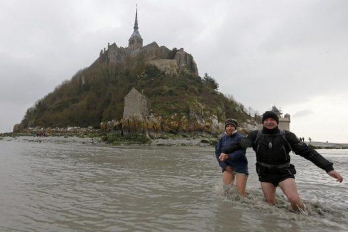 La 'marea del siglo' convierte en isla al Monte Saint-Michel (FOTOS)
