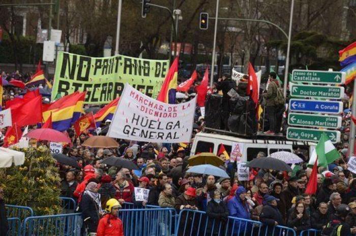 Miles de personas en las Marchas de la Dignidad: "Pan, trabajo, techo y dignidad"