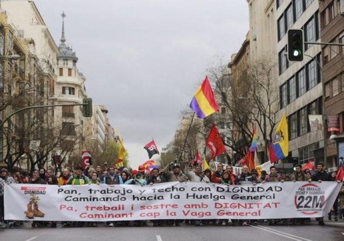 Miles de personas en las Marchas de la Dignidad: "Pan, trabajo, techo y dignidad"