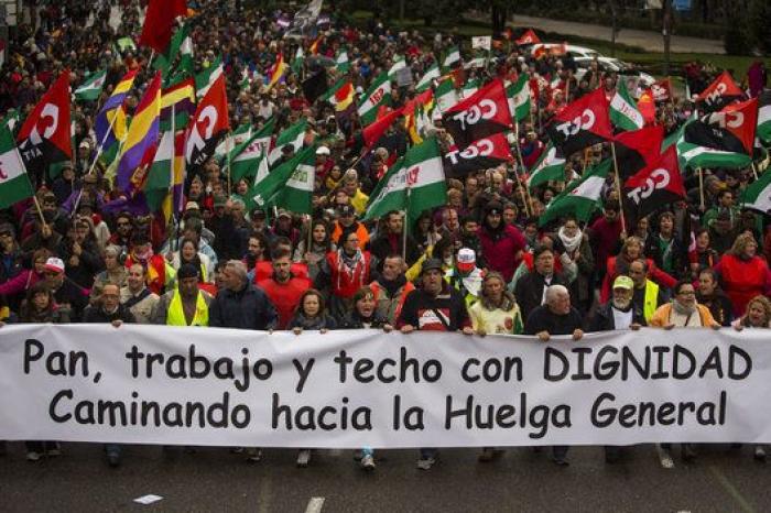 Miles de personas en las Marchas de la Dignidad: "Pan, trabajo, techo y dignidad"