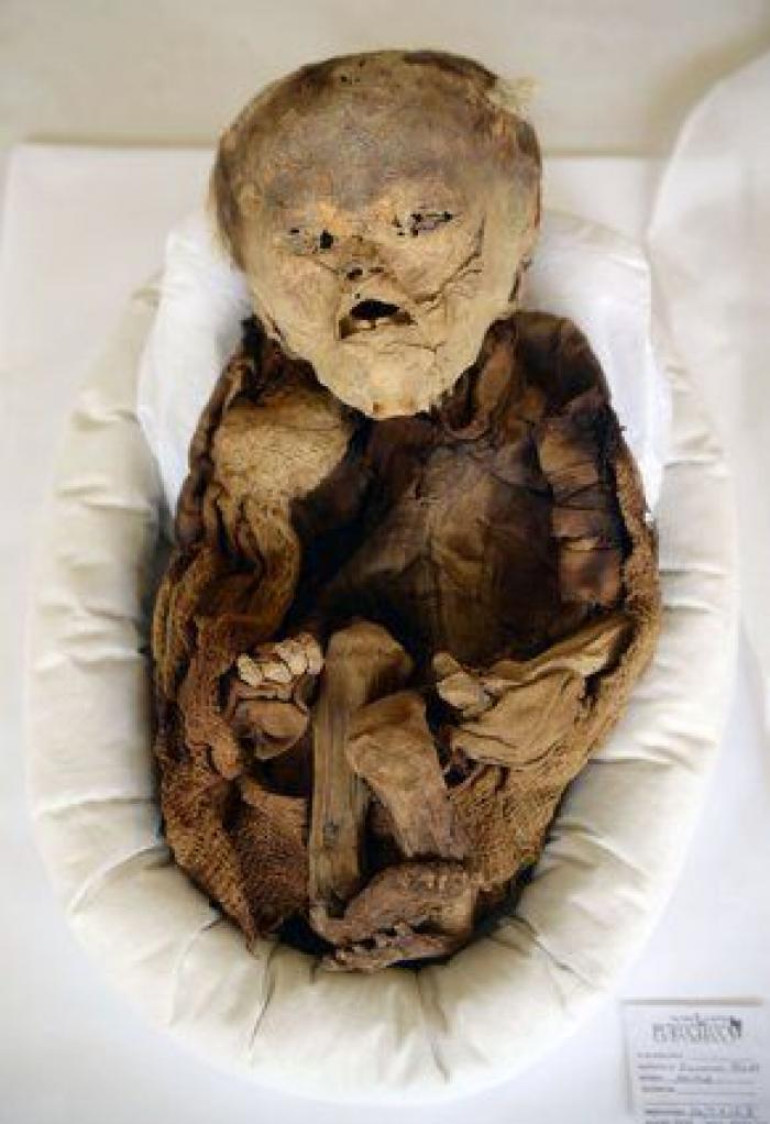 Es la momia de un niño enterrado en Perú hace más de 1.000 años (FOTOS)