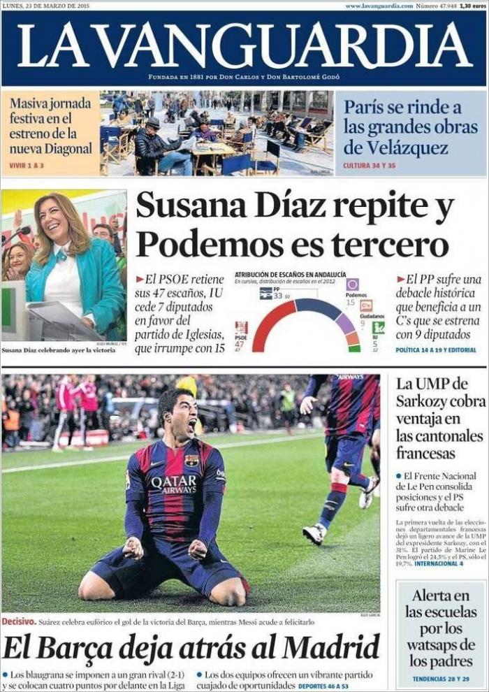 Las portadas de la victoria del PSOE en Andalucía