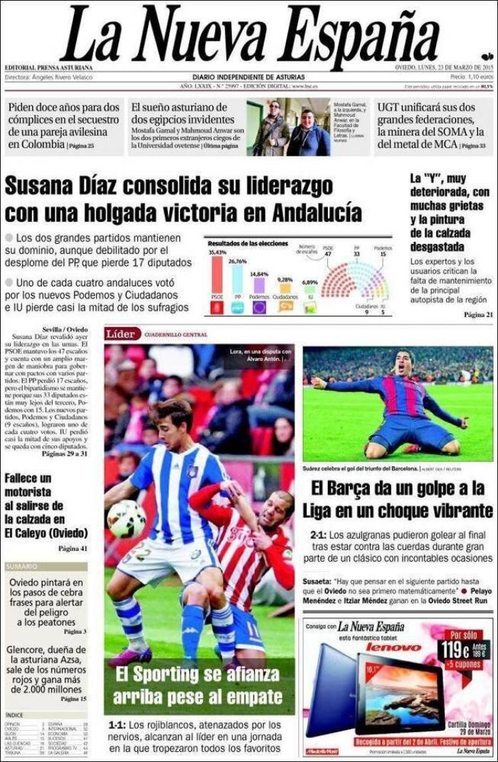 Las portadas de la victoria del PSOE en Andalucía