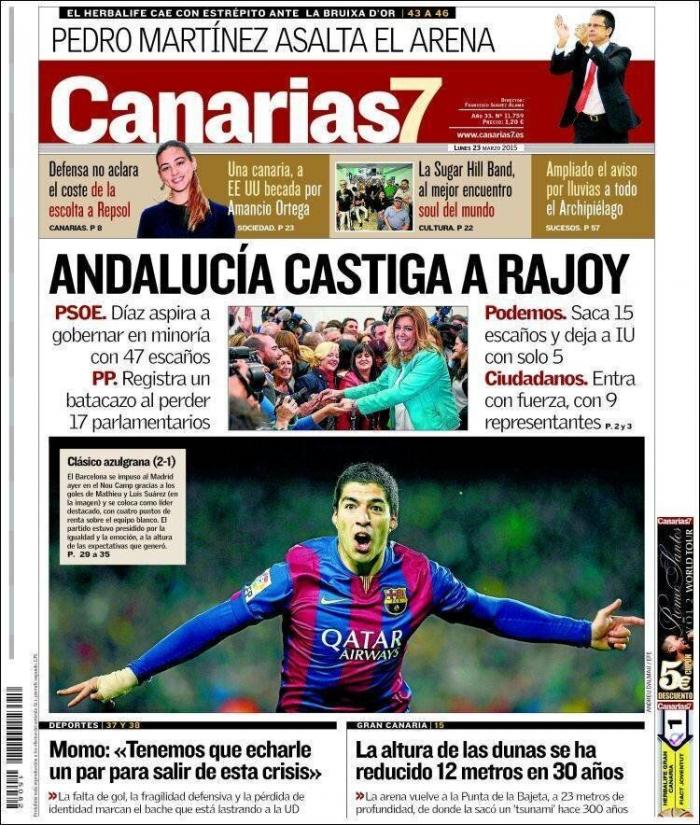 Las portadas de la victoria del PSOE en Andalucía