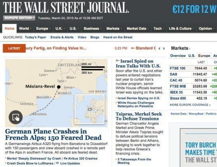 El accidente, en todas las portadas mundiales (FOTOS)