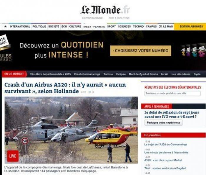 El accidente, en todas las portadas mundiales (FOTOS)