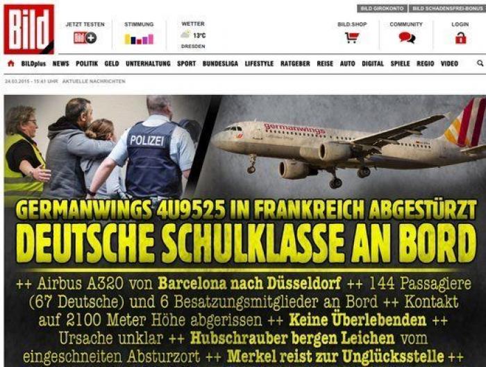 El accidente, en todas las portadas mundiales (FOTOS)