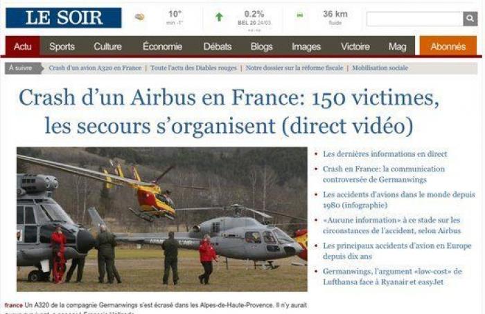 El accidente, en todas las portadas mundiales (FOTOS)