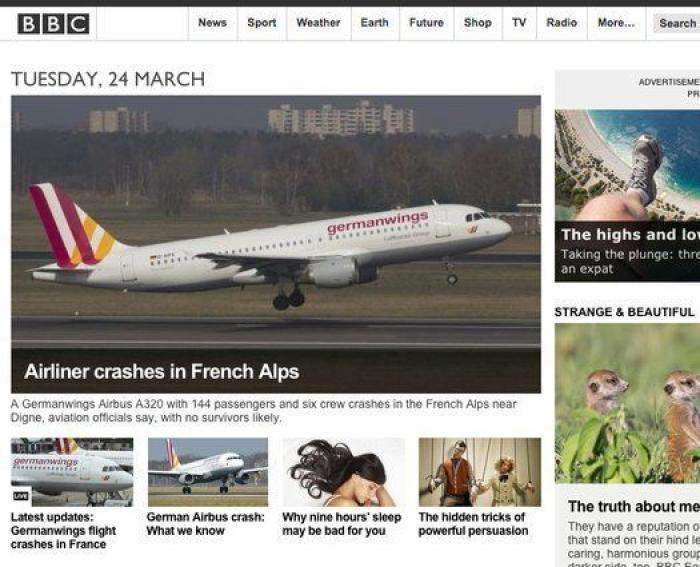 El accidente, en todas las portadas mundiales (FOTOS)