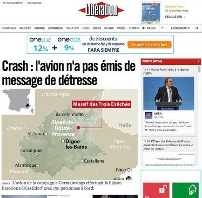 El accidente, en todas las portadas mundiales (FOTOS)