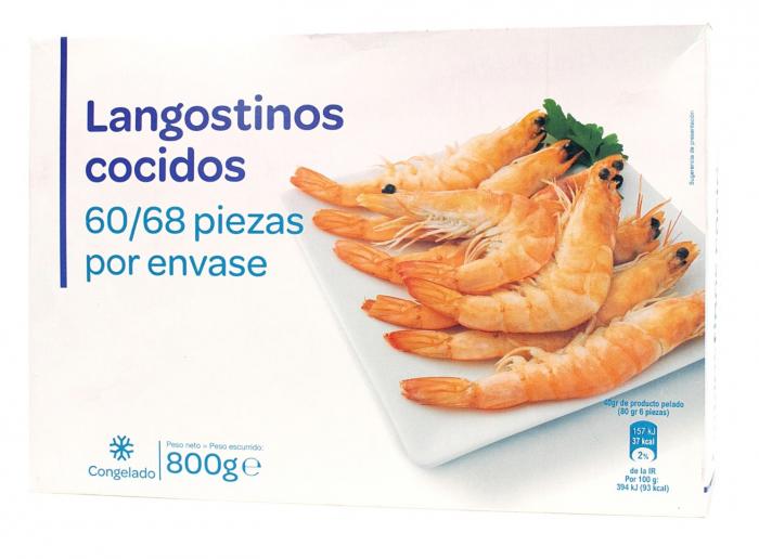 Los mejores y peores langostinos congelados, según la OCU