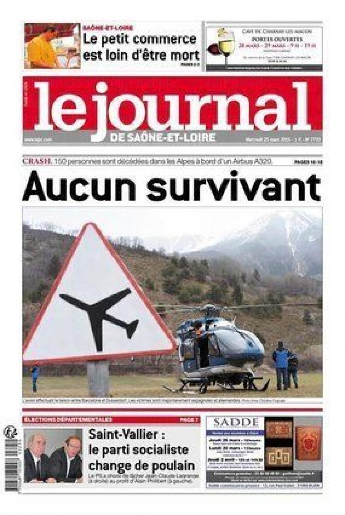 Accidente de Germanwings: las portadas sobre la catástrofe aérea (FOTOS)