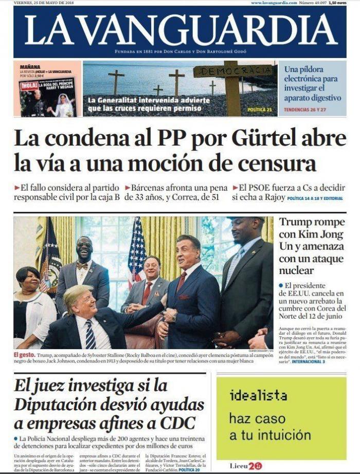 Estas son las portadas del viernes 25 de mayo