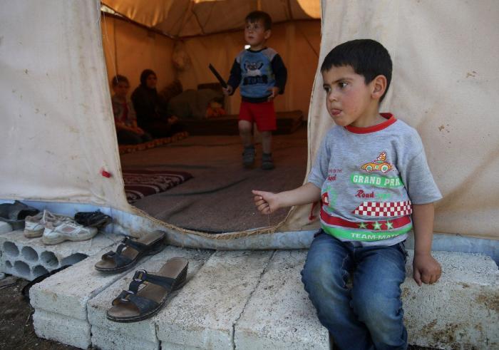 Al menos 32 niños han muerto de frío en un campo de refugiados en Siria