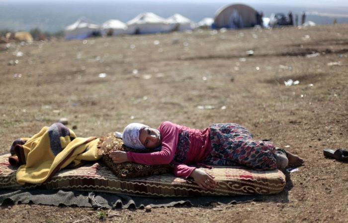 Al menos 32 niños han muerto de frío en un campo de refugiados en Siria