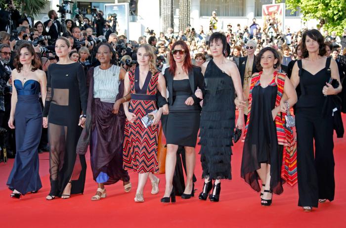 82 mujeres del cine exigen igualdad salarial en la alfombra roja de Cannes