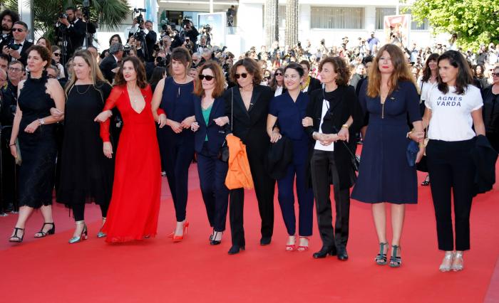 82 mujeres del cine exigen igualdad salarial en la alfombra roja de Cannes