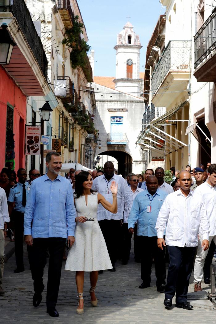 Los reyes de España, de escapada por la Habana Vieja