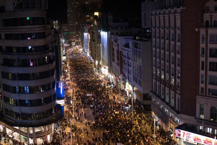 Miles de personas marchan en Madrid por la igualdad