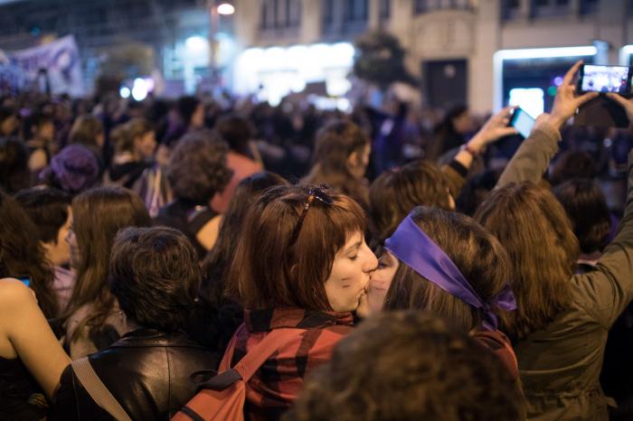 Miles de personas marchan en Madrid por la igualdad