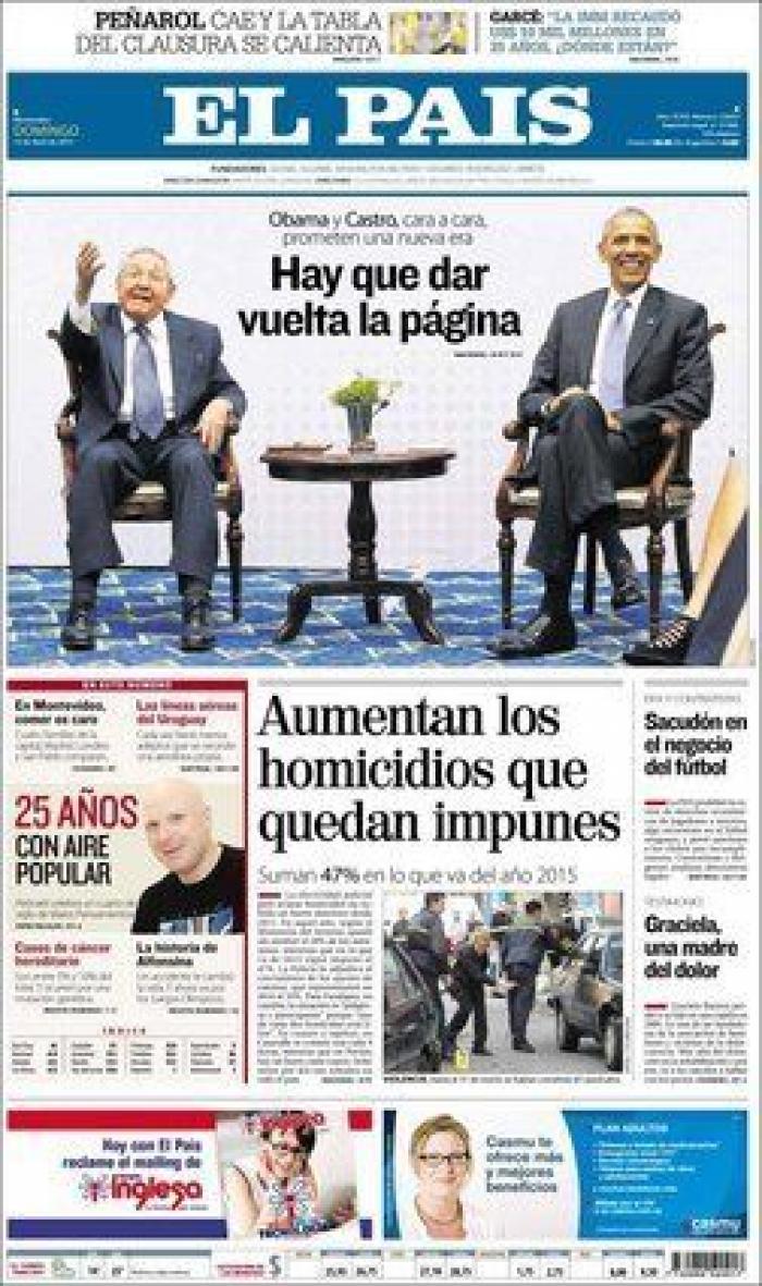 Las portadas tras el encuentro entre Obama y Castro