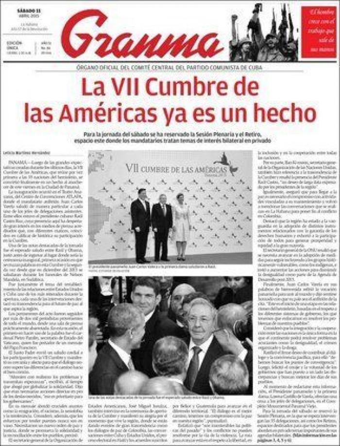 Las portadas tras el encuentro entre Obama y Castro