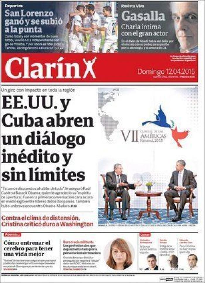Las portadas tras el encuentro entre Obama y Castro