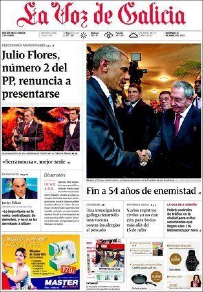 Las portadas tras el encuentro entre Obama y Castro