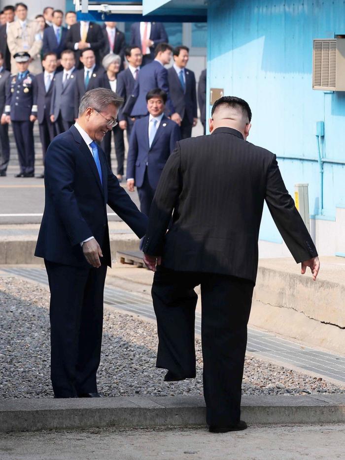Las fotos del histórico recibimiento de Kim Jong-un en Corea del Sur