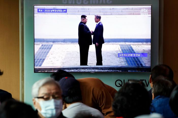 Las fotos del histórico recibimiento de Kim Jong-un en Corea del Sur