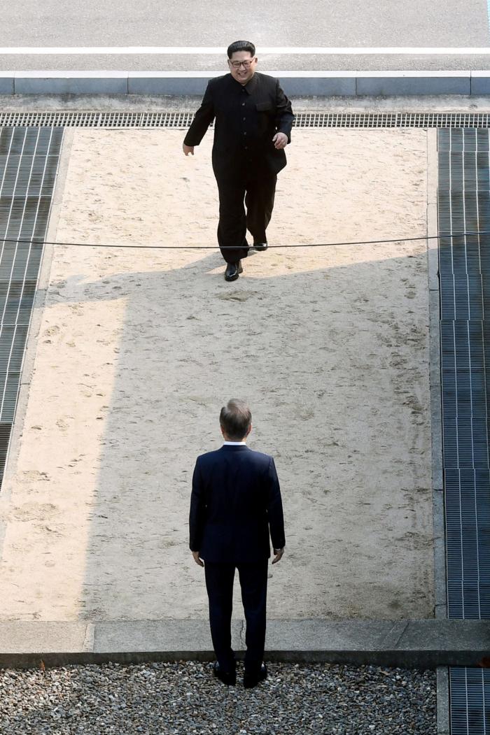 Las fotos del histórico recibimiento de Kim Jong-un en Corea del Sur