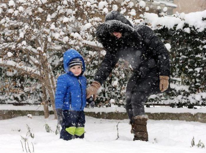 Las fotos de la ola de frío en Europa