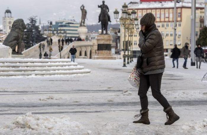 Las fotos de la ola de frío en Europa