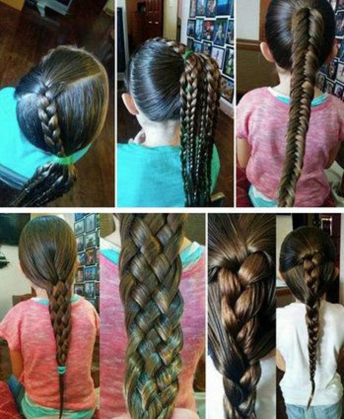 El padre que aprendió a hacer peinados a su hija ha sido toda una inspiración para muchos otros (FOTOS)