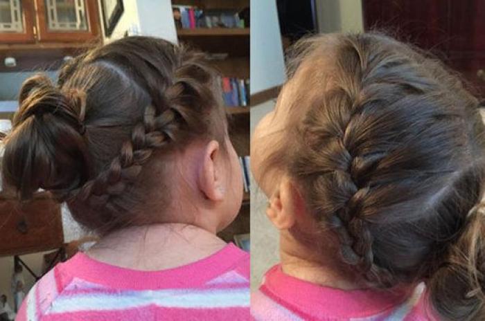 El padre que aprendió a hacer peinados a su hija ha sido toda una inspiración para muchos otros (FOTOS)