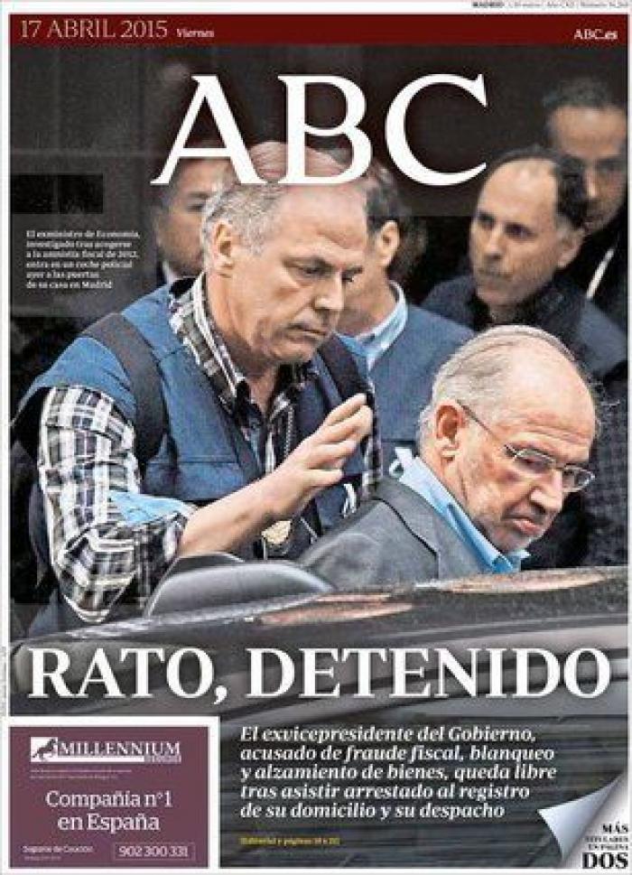 El juez ordena el bloqueo de todas las cuentas de Rodrigo Rato
