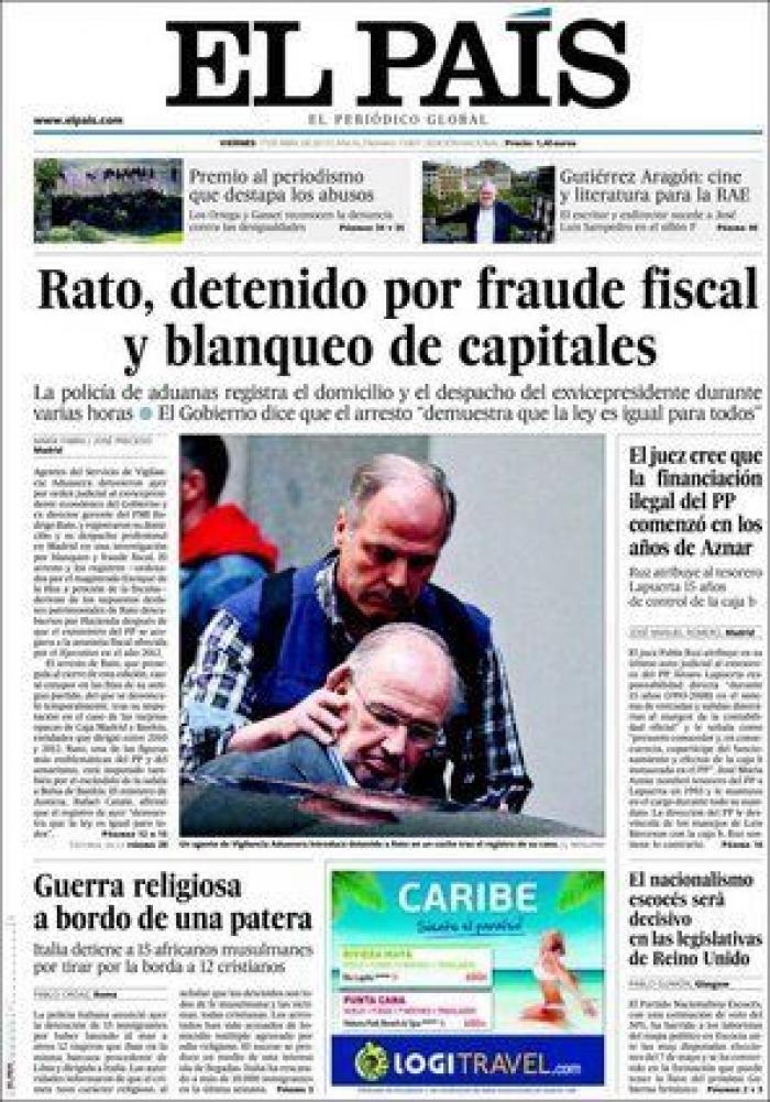 El juez ordena el bloqueo de todas las cuentas de Rodrigo Rato
