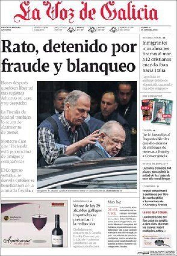 El juez ordena el bloqueo de todas las cuentas de Rodrigo Rato