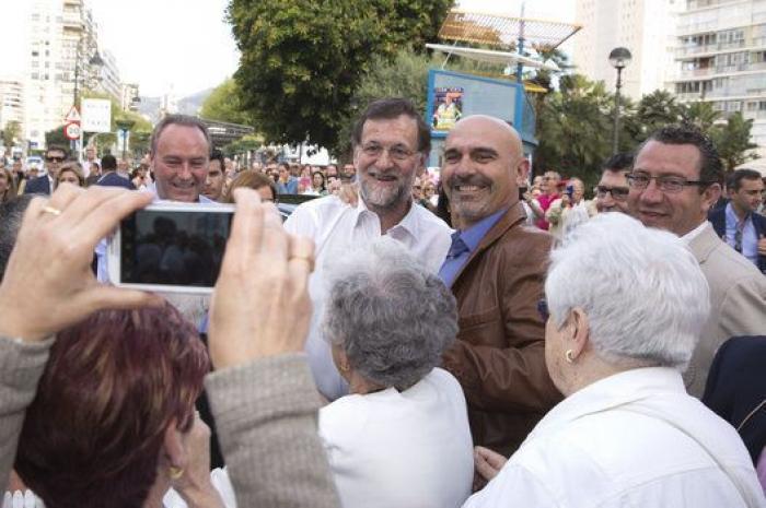Rajoy se echa a la calle en Benidorm