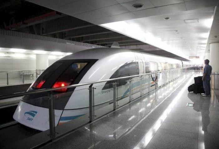 Récord del Maglev, el tren por levitación magnética de Japón, que alcanza los 603 kilómetros por hora