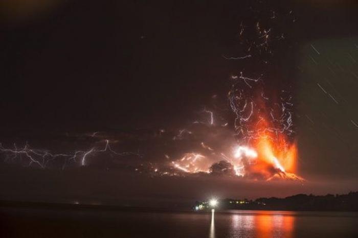 Las impresionantes fotos de la erupción del volcán Calbuco