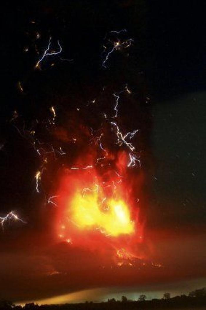 Las impresionantes fotos de la erupción del volcán Calbuco
