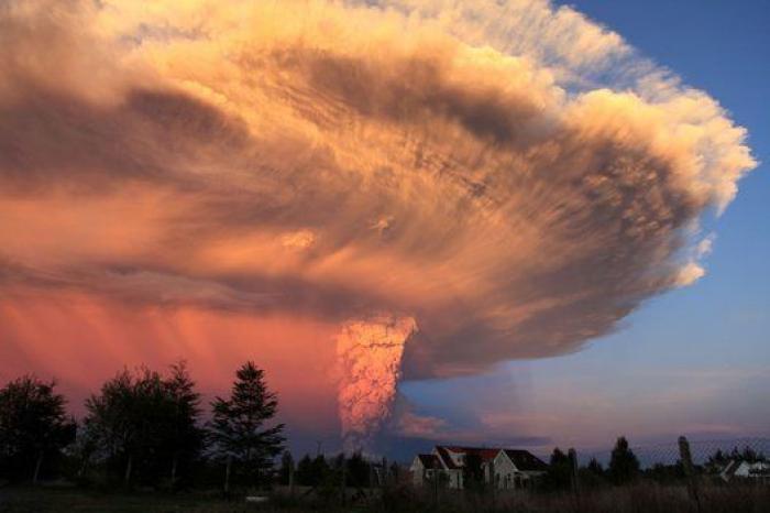 Las impresionantes fotos de la erupción del volcán Calbuco