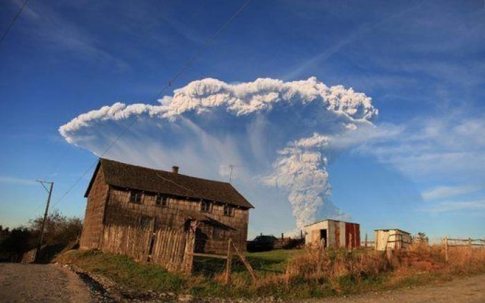 Las impresionantes fotos de la erupción del volcán Calbuco