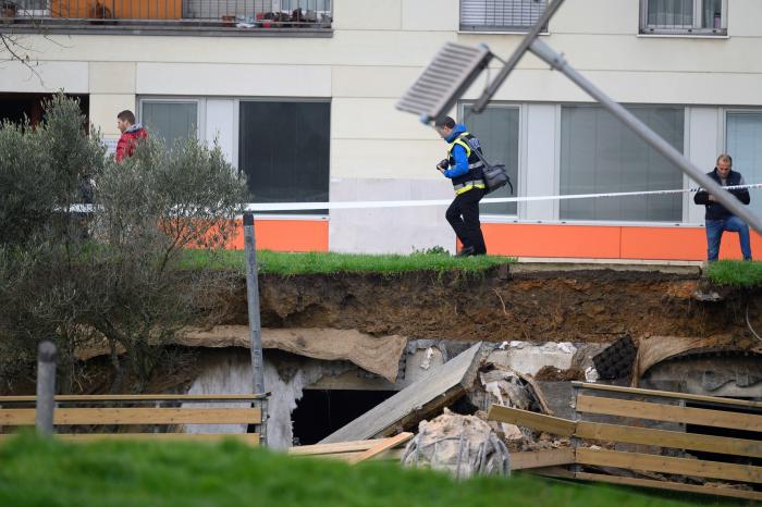 Se hunde un parking subterráneo en Santander