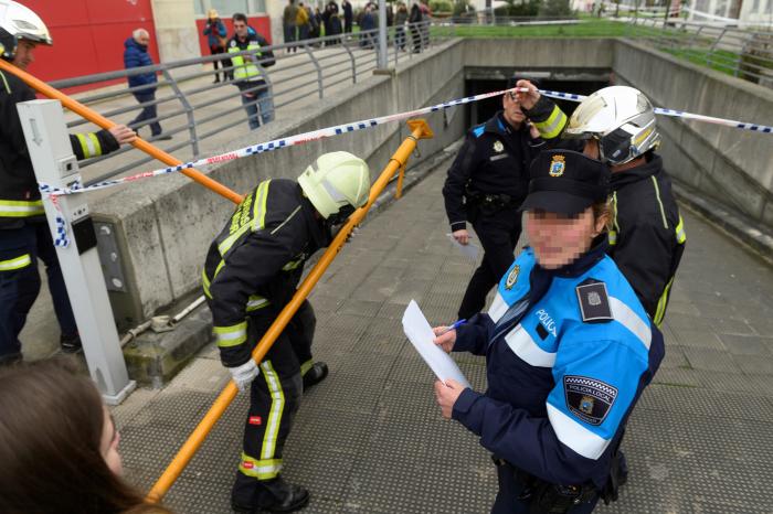 Se hunde un parking subterráneo en Santander