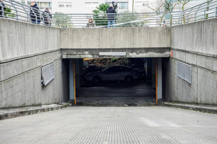 Se hunde un parking subterráneo en Santander
